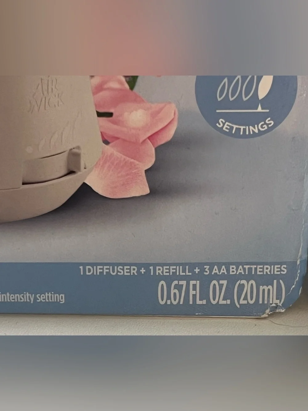 Air Wick Linen & Petals Glowing Essential Oil Diffuser X’s 2 Brand New Boxes!